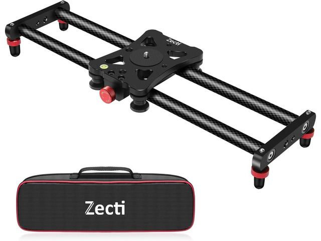 Camera Slider 16 '/40 cm Adjustable Carbon Fiber Camera Dolly Track Slider Video Stabilizer Rail for Camera DSLR Video Movie Photography Camcorder...