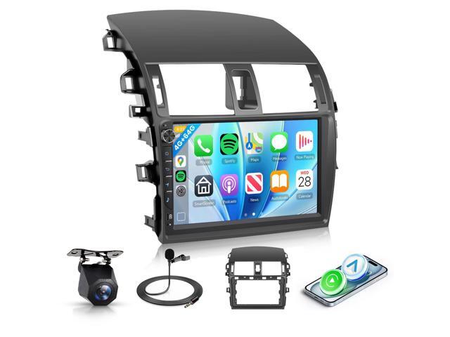 Android Car Radio for Toyota Corolla 2009-2013 with Wireless CarPlay Android Auto, 4G+64G 9 Touchscreen Car Stereo Mirror Link GPS Navigation WiFi...