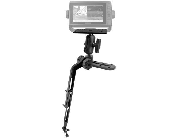 1.5' Ball Kayak Fish Finder Mount with Transducer Mounting Arm, Marine Electronic Mount Plate with Low Profile Track, Compatible with RAM Mounts,...