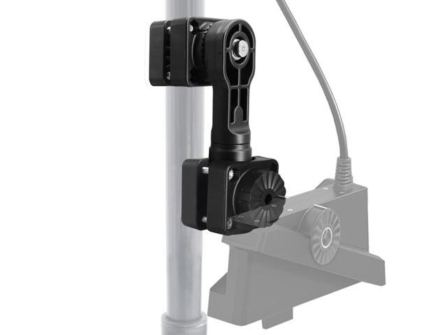 0 Degree Pole Mount Trolling Motor Shaft Bracket Heavy duty. Replaces 0101324800. Fits 1.1 to 1.38 inch poles. Compatible with Garmin LiveScope.