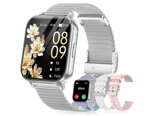 Smart Watch for Women/Men, 1.85' HD Fitness Tracker with Bluetooth Call, 1000mAh Battery, 130+ Sports Modes, Heart Rate/Sleep Monitor, IP68...