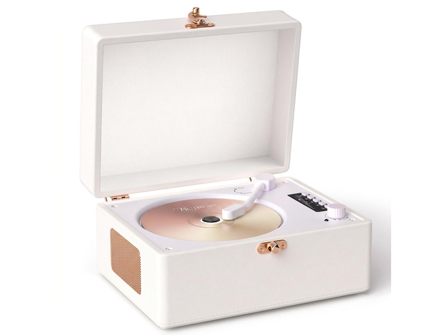 Retro CD Player with Bluetooth in/Out Portable CD Player with Built-in Rechargeable Battery,Auto Power Off,USB,AUX,Headphone Jack,Vintage Music...