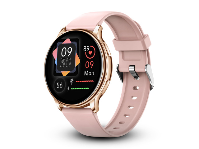 Juliet Smartwatch for Women, Rose Gold Smart Watch with Gorilla Glass, Menstrual + Wellness Tracking, AMOLED, Voice Assistant, Bluetooth Calling,...