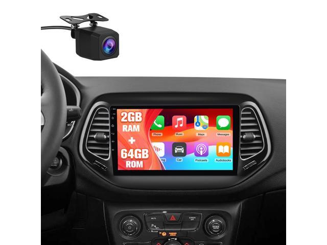 Android 13 Car Stereo for Jeep Compass 2017 2018 2019 2020, 10' Touchscreen Radio for Jeep Compass with Wireless CarPlay & Android Auto, GPS.