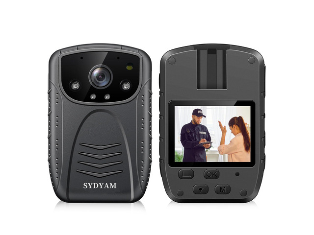 SYDAYM 2K Police Body Camera, 13Hrs Battery, H.265 Encoding, Body Cameras with Audio and Video Recording, Body Cam for Personal Protection Hiking...