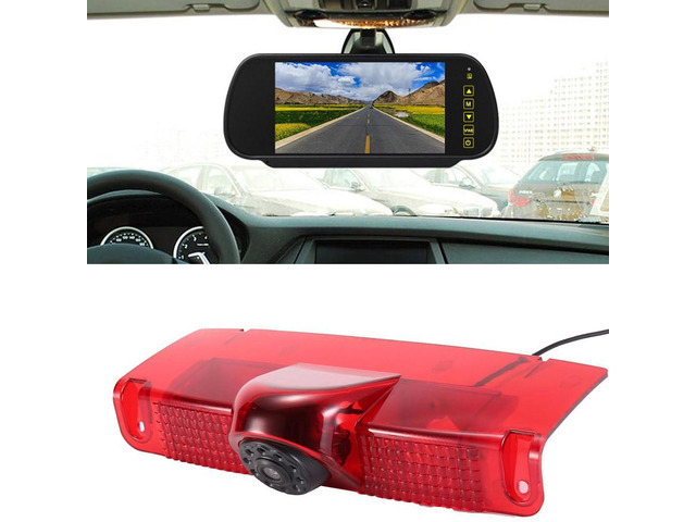 Car Third Roof Top Mount Brake Lamp Light Rear View Reverse Parking Camera,Replacement for Chevrolet Express GMC Chevy Savana Exporer Vans Cargo...