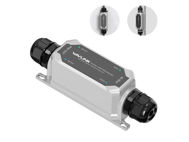 WAVLINK IP67 Outdoor Gigabit PoE Extender, Repeater & Amplifier, IEEE 802.3 af/at 30W, 10/100/1000Mbps, 1 In 1 Out for IP/PTZ Camera, Wireless AP,...