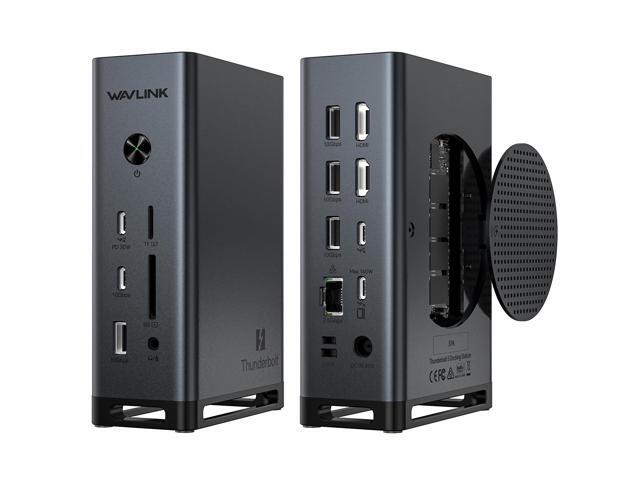 WAVLINK Thunderbolt 5 Docking Station 120Gbps Data Transfer, Dual 8K/Quad 4K Display for MacBook M4-M5 Pro/Max, 64Gbps M.2 Slot, 140W Pass-through...