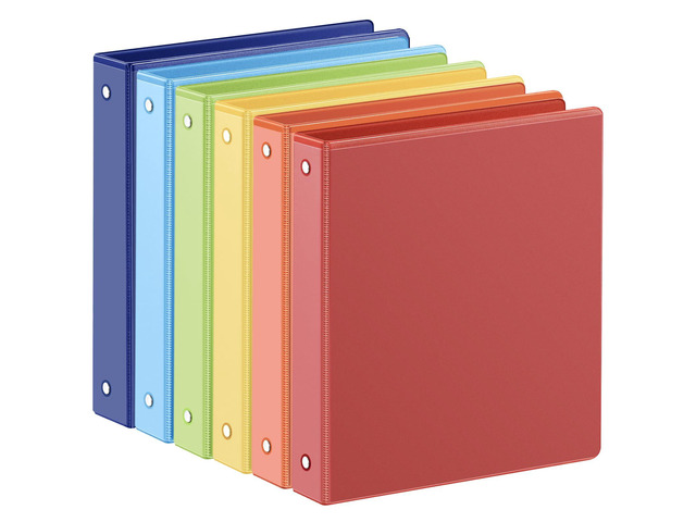 1-inch 3 Ring Binder with 2 Interior Pockets, 1''Durable Binders Holds US Letter Size 8.5'' x 11'' Paper - Versatile Binders for Office, Home, and...