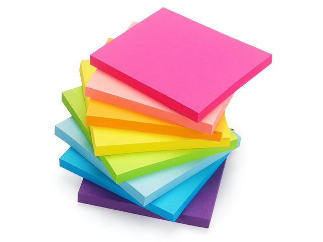 Sticky Notes 3 in x 3 in, 8 Bright Color 8 Pads, 55 Sheets/Pad Bright Color Self-Stick Note For Daily Reminders, Home, Office