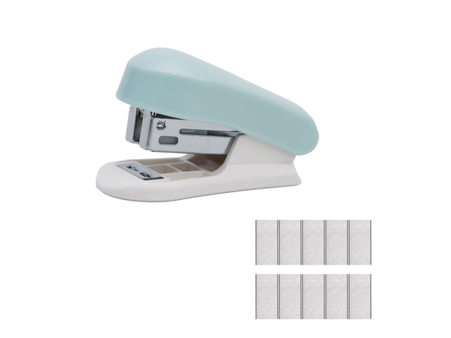 1 Pack Staplers for Desk Staplers, Blue Stapler, Miniature Stapler with Staples Staplers Office, Gift for Student or Office Use (Blue)
