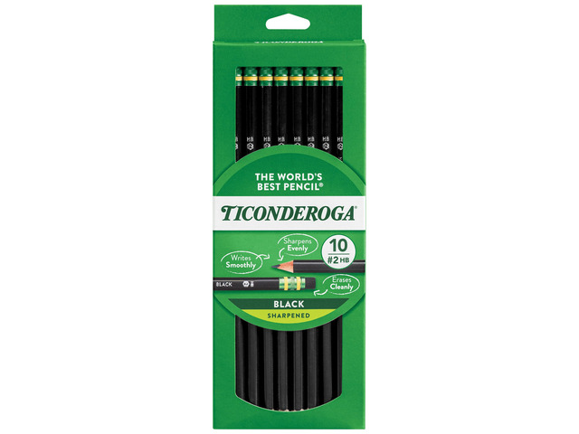 Dixon Wood-Cased #2 Pencils, Pre-Sharpened, Pack of 60, Black (13915) (60)