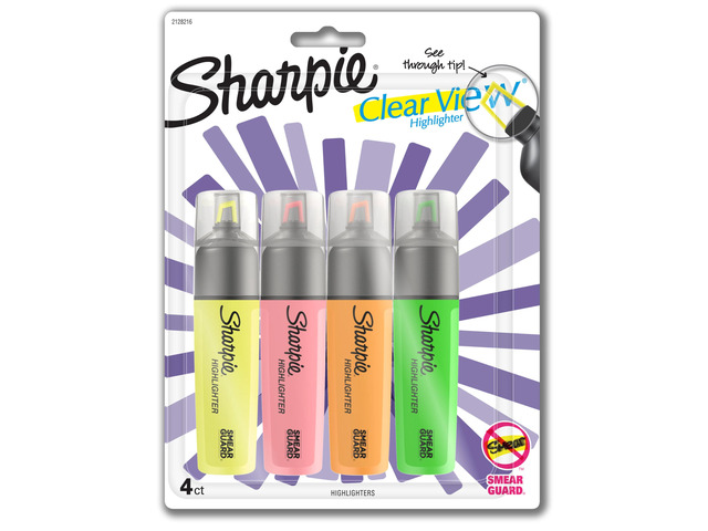 Clear View Highlighters, Chisel Tip Highlighter Marker Set, Back to School and Office Supplies, Studying Essentials, Teacher Must Haves, Assorted...
