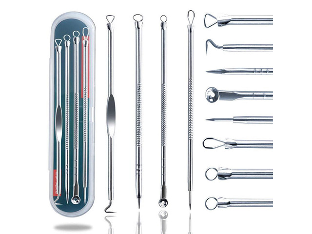 Remover Pimple Comedone Extractor Tool Best Acne Removal Kit ZTRHYOO Treatment for Blemish, Whitehead Popping, Zit Removing for Risk Free Nose...