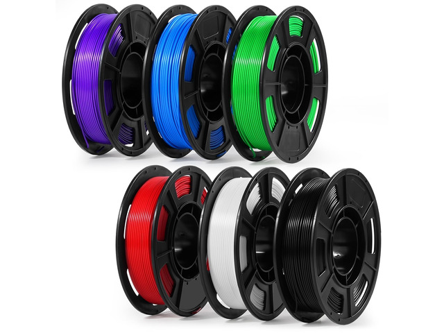 250g PLA 3D Printer Filament for Beginners, 1.75mm/±0.02mm 6 Colors Compatible with FLASHFORGE, Bambu, Creality, Individually Vacuum-Seale, Neatly...