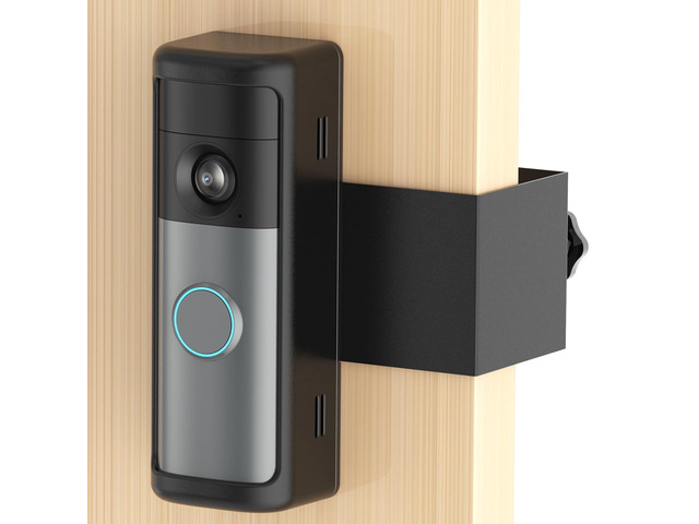 No-Drill R-ing Doorbell Mount with Rain Cover, Anti-Theft Door Bracket Compatible with Ring/Other Battery Doorbell/Plus/Pro(2026 Newest...