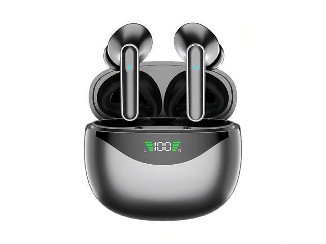 Wireless Earbuds Digital Pro 4, Bluetooth 5.4 Headphones, Hi-Fi Stereo Sound, Long Battery Life, Hands-Free Calling, Dual LED Display, USB-C...