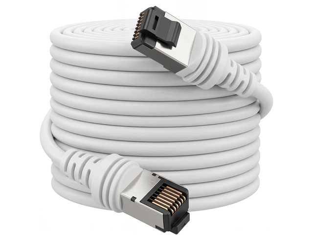 115FT/ 35M Starlink Cable for Starlink Standard 4/ 4X/ Gen 3/ V4/ V5 Replacement Extension Ethernet Cable Cord Waterproof Satellite AccessoriesWhite