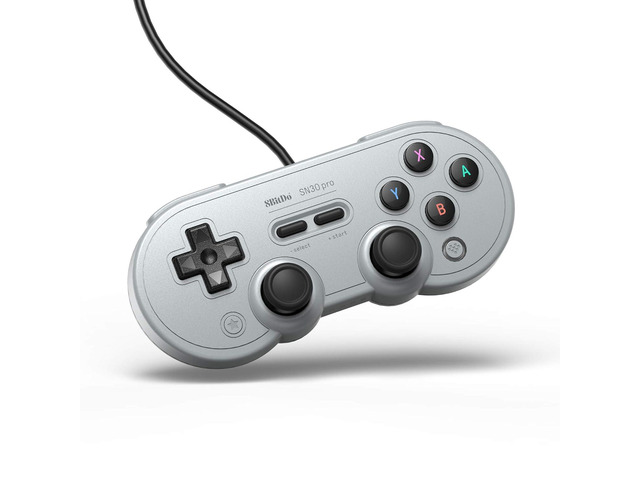 8Bitdo Sn30 Pro USB Wired Gamepad for Switch, Windows & Raspberry Pi(Gray Edition)