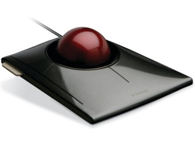 Kensington Wired SlimBlade Trackball Mouse (K72327U), Black