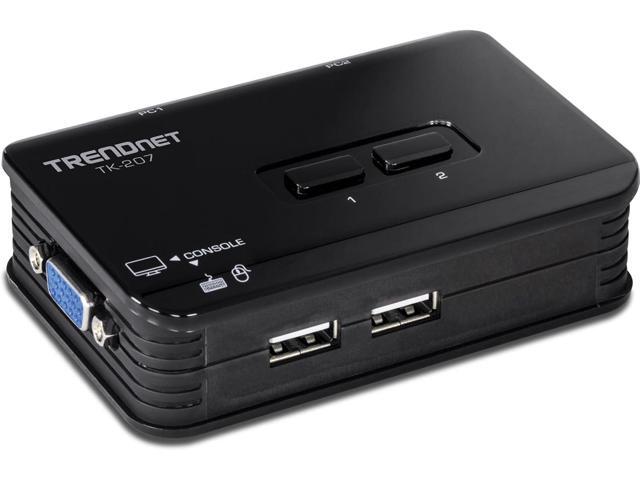 TRENDnet 2-Port USB KVM Switch, TK-207K