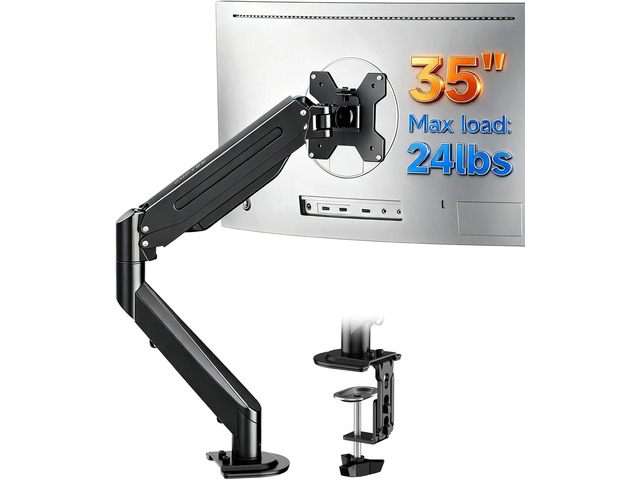 Suptek Single Monitor Arm Fully Adjustable for 17-34-35 Inch Screens