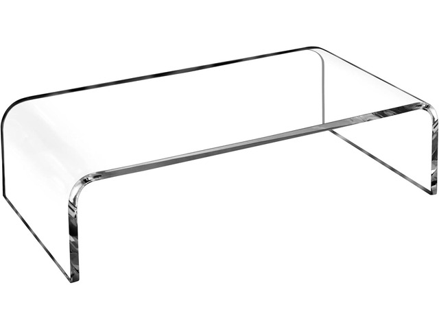 AMT Premium Acrylic Clear Monitor Stand Laptop/PC/Multimedia Monitor Riser for Home Office