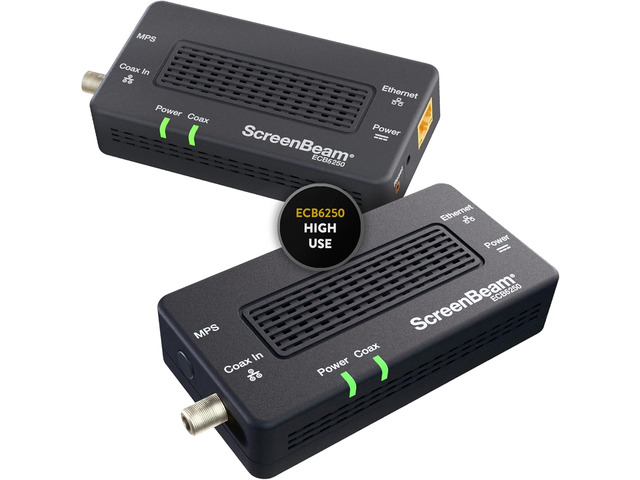 ScreenBeam ECB6250K02 Network Adapter Starter Kit MoCA 2.5 - Faster