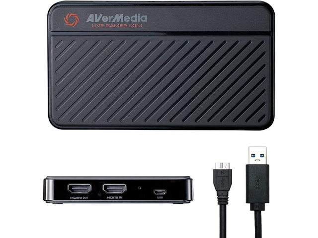 AVerMedia Live Gamer Mini, 1080p60 Capture Card with HDMI Pass-Thru, Plug & Play, for OBS, Xbox Series X/S, PS5, Switch, Win 11/macOS 12 (GC311)