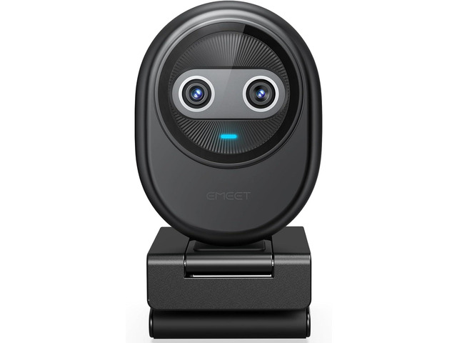 EMEET Piko 4K Webcam for Streaming, Worlds 1st Dual-Camera AI-Powered 4K