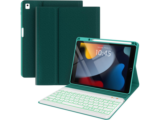 BLUTLOTUS Keyboard Case for iPad 9th/8th/7th Generation 10.2 inch 2021/2020/2019, iPad Pro 10.5-inch Case with Keyboard,iPad Air 3 2019, 7 Color...