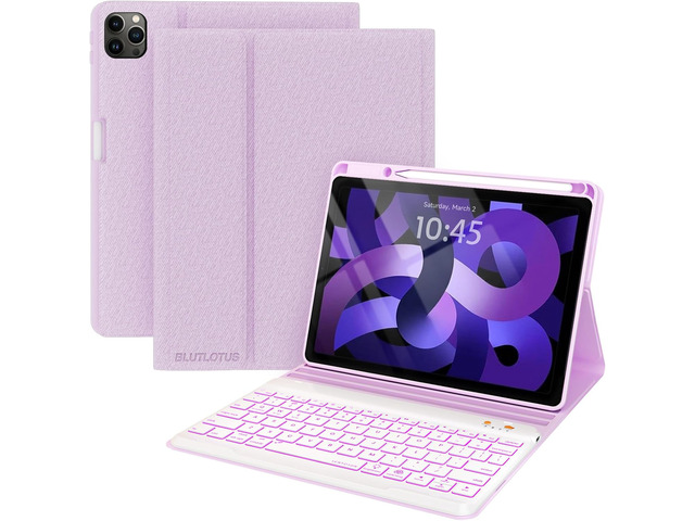 Keyboard case for ipad Air 11 inch(M2 2024)/10.9 Inch Air 5th 4th Generation & iPad Pro 11 inch (1st/2nd/3rd/4th Gen)-Backlit Detachable Keyboard,...