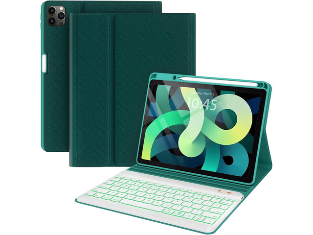 Keyboard case for ipad Air 11 inch(M2 2024)/10.9 Inch Air 5th 4th Generation & iPad Pro 11 inch (1st/2nd/3rd/4th Gen)-Backlit Detachable Keyboard,...