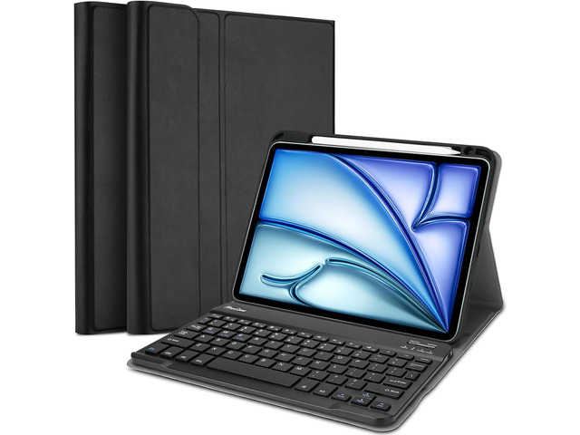 ProCase Keyboard Case for iPad Air 11' (M4/M3/M2) & Air 5/4 10.9', Black