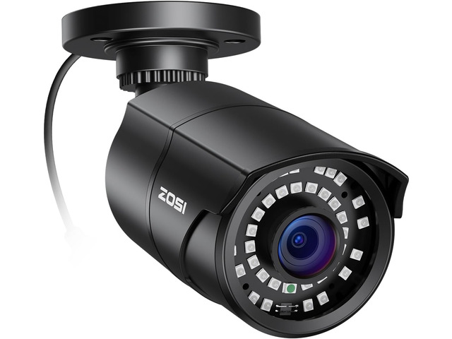 ZOSI 1080P HD 1920TVL Hybrid 4-in-1 CCTV Metal Bullet Security Camera Black