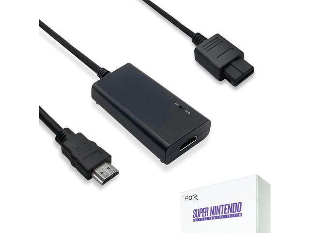 LEVELHIKE HDMI Cable for Super Nintendo SNES, Super Famicom SFC Console - SNES to HDMI Adapter with True RGB Signal Output (100% Improved Video...