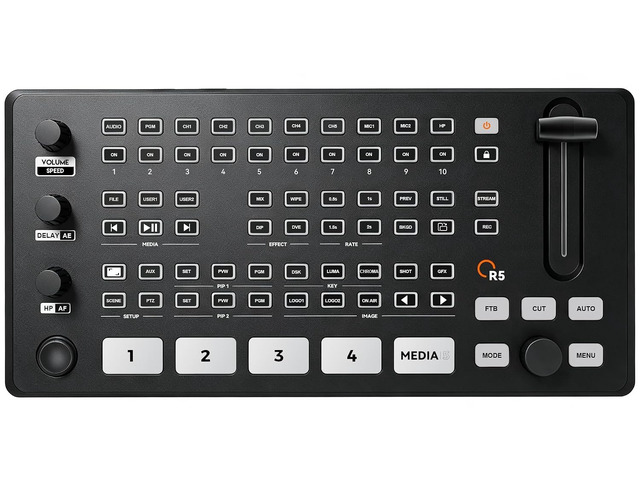 SPROLINK Neolive R5 4K Video Switcher for Live Streaming, 4 HDMI Inputs, Multi Camera Video Mixer Switcher, NDI & RTMP Encoder, PTZ Control, Dual...