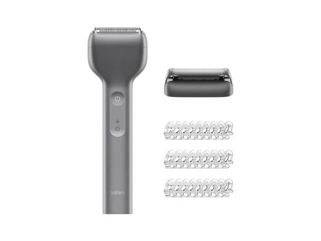 Laifen T1 Pro 1-Blade Electric Shaver with Trimmer Head and 3 Guards - Gray