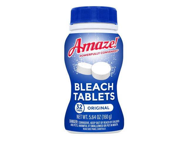AMAZE Ultra Concentrated Bleach Tablets Original Scent [32 tablets] For Laundry, Toilet and Multipurpose Home Cleaning. No Splash, No Spills....