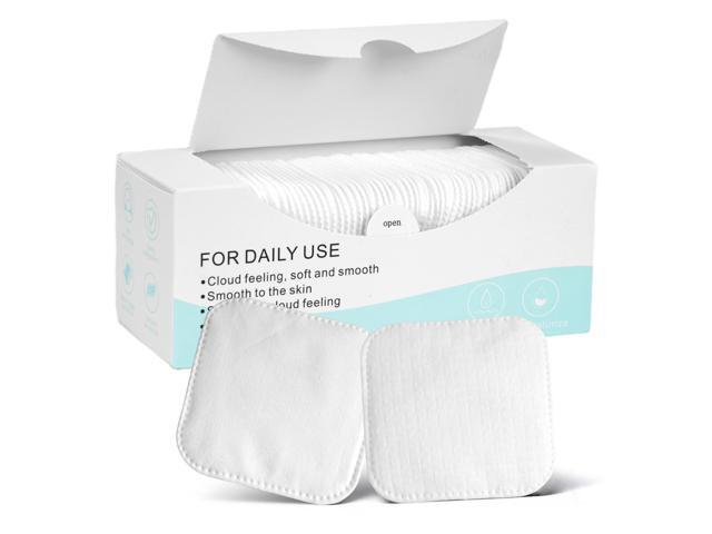 Large Cotton Pads for Face (70 Count) No Tear & Lint-Free, Triple-Layer Thick Rounds for Makeup Remover, Toner, Exfoliation & Skincare