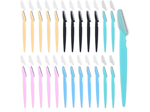 KXICYUR 15-Piece Value Pack Men's and Women's Beauty Tool Set: Men's Disposable Razors + Women's Disposable Eyebrow Razors, Non-Slip Grip +...