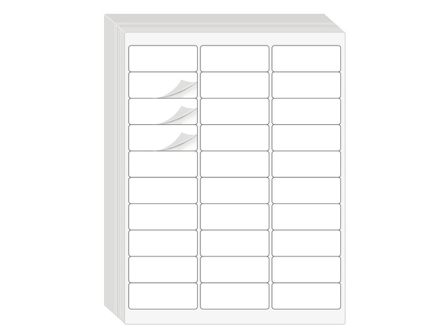 1' x 2-5/8' Address Labels 1500 Labels Sticker Paper for Laser/Ink Jet Printer mailing Labels 8.5'×11' White 30 per Sheet