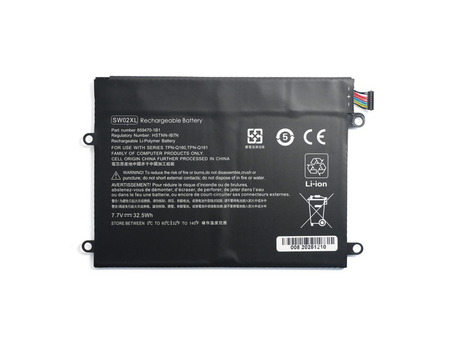 SW02XL 859470-421 859517-855 HSTNN-IB7N HSTNN-LB7N 859470-1B1 TPN-Q180 TPN-Q181 Laptop Battery Replacement for HP X2 10-P018WM 10-P 10-P010NR...