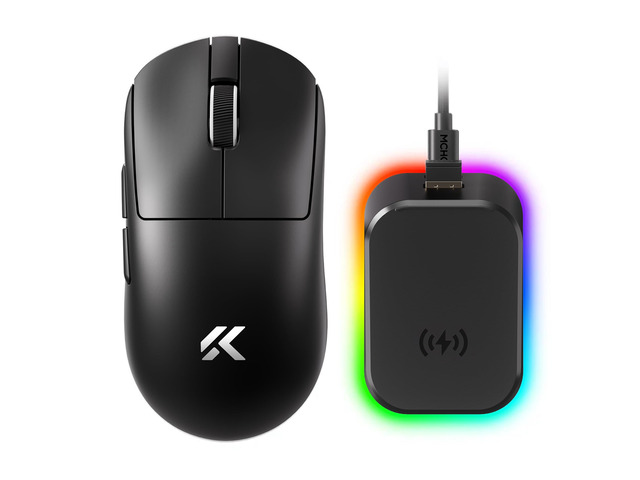 MCHOSE A7 V2 Ultra+ Wireless Gaming Mouse, Megnetic Charging Dock,Tri-Mode Connection, 59 Grams, PAW3950 TI 42K DPI Sensor, Wired/Wireless Dual 8K...