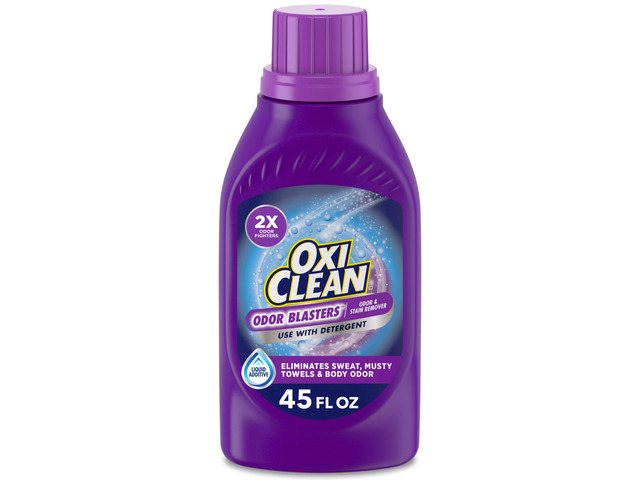 OxiClean Odor Blasters Odor Laundry Liquid Additive, 45 fl oz 2X Odor Fighters, Tough Stain Removal, Sweat & Body Odor Removal, Water-Activated...