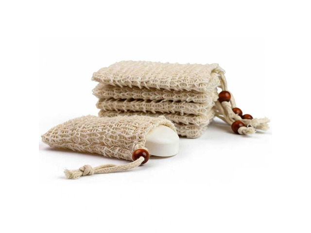 6-Pack Sisal Soap Bag, Exfoliating Soap Bar Bag, Soap Savers for Bar Soap Soap Bags for Soap Bars, Bar Soap Pouch for Shower, Gym & Travel Soap...