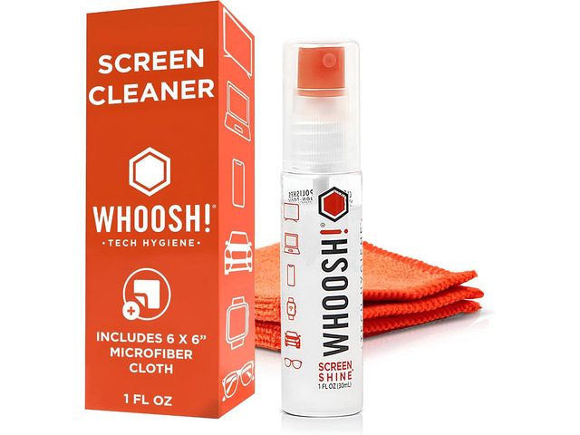Screen Shine Go Refillable Screen Cleaner Kit, 1 fl oz TSA Approved for Travel, Streak Free Finish, For MacBook, Phone and Eyeglasses, Microfiber...