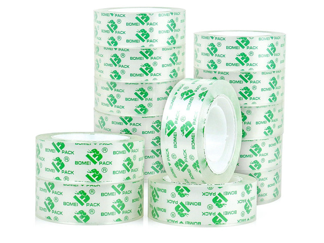 BOMEI PACK 14Rolls Crystal Clear Tape, Transparent Tape Refills for Dispenser, Crafters Tape for Gift Wrapping, Home, School Office Supplies,...