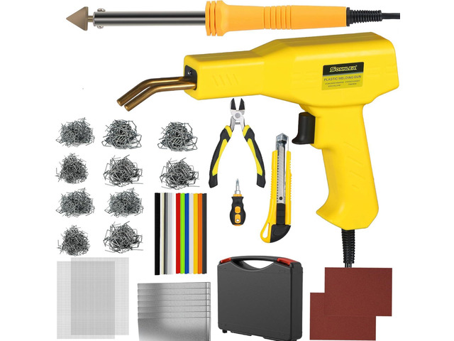 Plastic Welder,2 in 1 Plastic Welding Kit,Hot Stapler Car Bumper Repair Kit 1000PCS Hot Stapler For Car Bumper Crack Repair with Iron, Rods,...