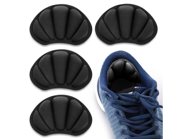 Sibba 2 Pair Heel Grips Shoes Pads, Foot Cushions Pads, Back Insoles, Black for Shoes Too Big, Self-Adhesive, for Women Men, Thick Shoe Inserts,...